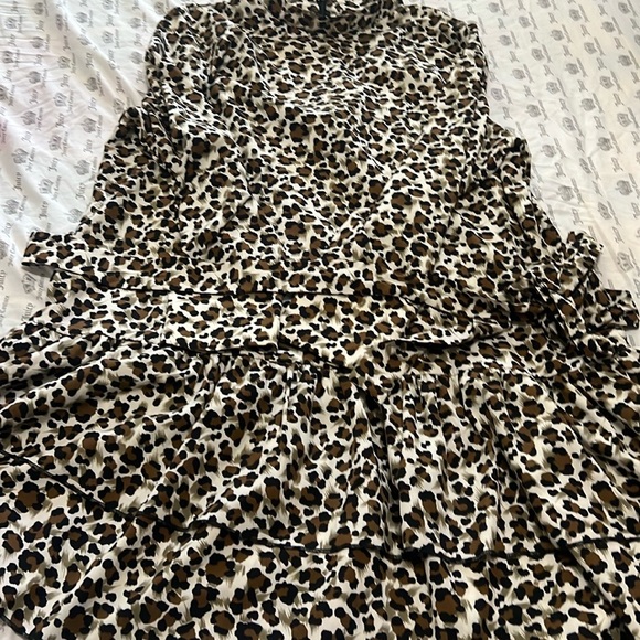 Leopard Ruffle Hem Dress - Picture 3 of 7